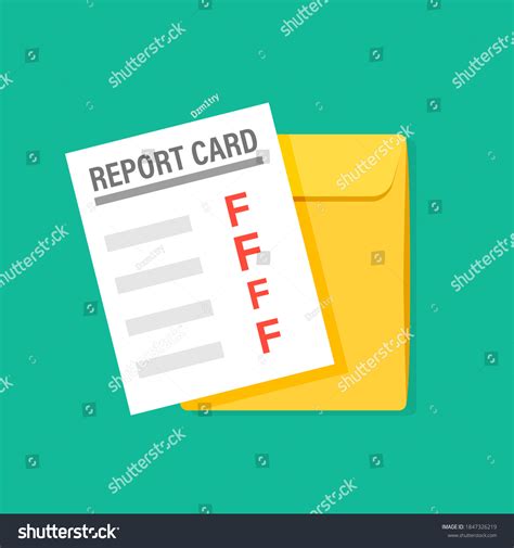 Bad School Report Card Over 50 Royalty Free Licensable Stock Vectors