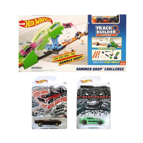 Jual Hot Wheels Track Builder Hammer Drop Challenge Playset Hot Wheels Th Anniversary