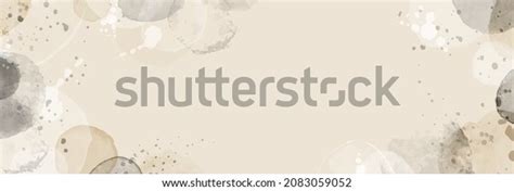 Abstract Biege Nude Watercolor Circle Stains Stock Vector Royalty Free Shutterstock