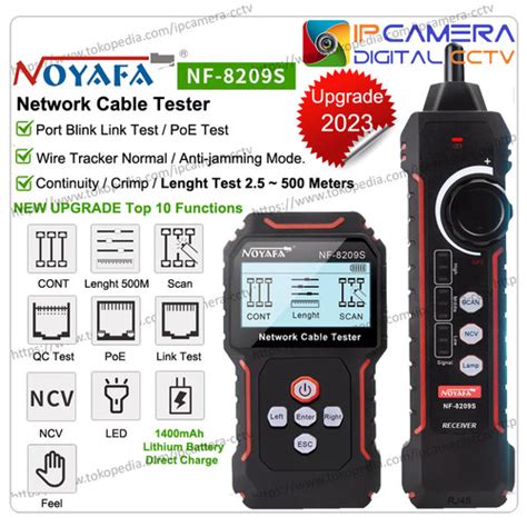 Jual NOYAFA NF-8209 S LAN Tester Measure Cable Length POE Wire Tracker ...