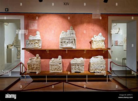 Volterra Tuscany Italy Guarnacci Museum Of Etruscan Artifacts