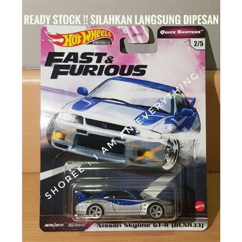 Jual Hot Wheels Premium Fast Furious Nissan Skyline GT R BCNR33 Hotwheels FF Shopee Indonesia