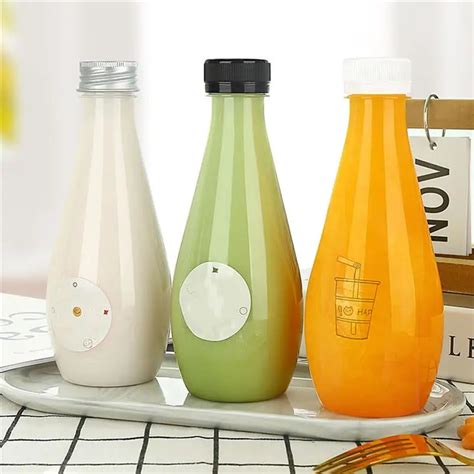 Bouteilles De Jus Avec Bouchon De Lait Conteneurs De Jus En Plastique