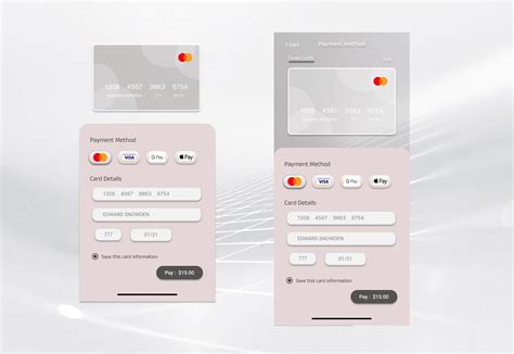 Credit Card Checkout Screen On Behance