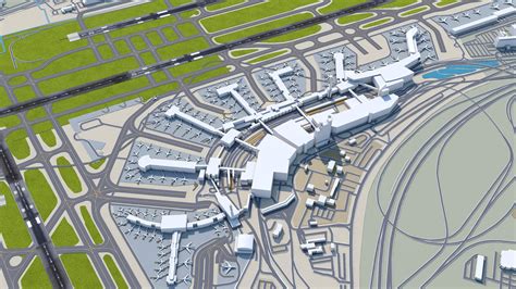 Philadelphia International Airport 3d Model By 3dstudio