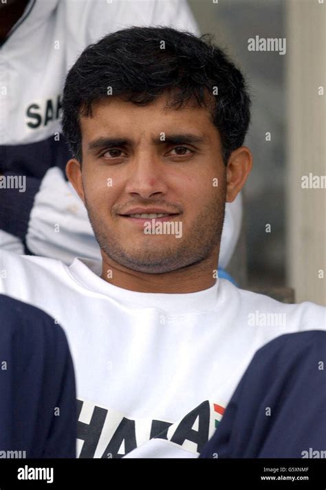 Cricket Player Sourav Ganguly Stock Photo Alamy
