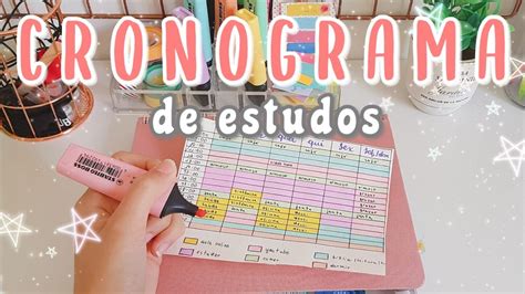 Como Fazer Um Cronograma De Estudos Como Criar Uma Rotina De Estudos