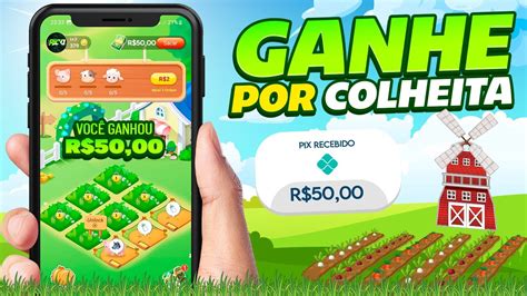 NOVO Jogo De FAZENDA Pagando R 50 Via PIX Ganhe Por Colheita JOGO