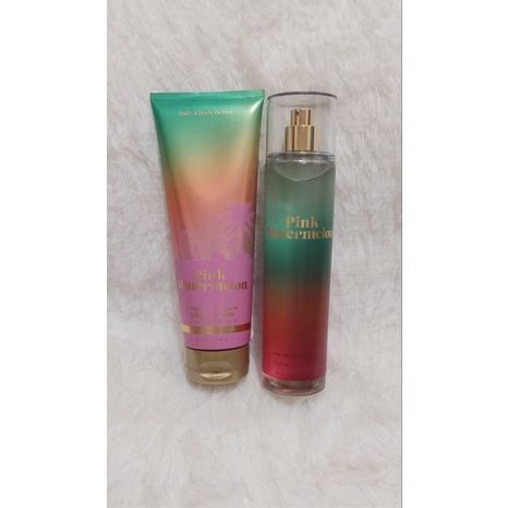 USA Original BBW Pink Watermelon Set Body Mist And Body Cream Shopee Philippines