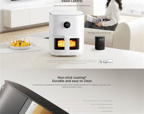 سرخ کن 4 لیتری بدون روغن (هوا پز) شیائومی Xiaomi Smart Air Fryer Pro ...