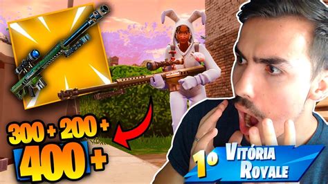 ACHEI A NOVA SNIPER PESADA E ELA ESTA MUITO FORTE Fortnite Battle