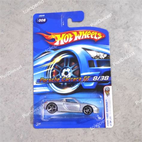 Jual Hot Wheels Hotwheels Porsche Carrera Gt First Editions Fe Silver Kuning Kota