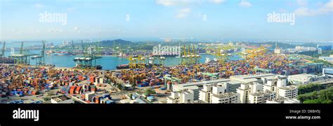 Singapore Industrial Port Stock Photo Alamy