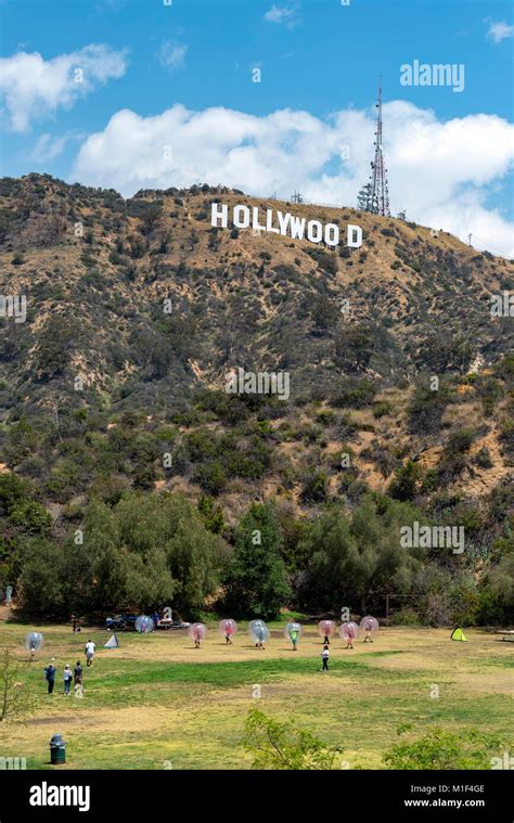 hollywood sign  mount lee los angeles california stock photo alamy