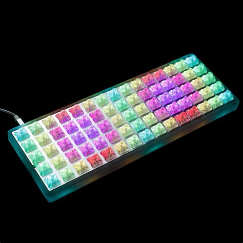 Idobao X Ymdk Keys Ortholinear Layout Support Via Acrylic Case Plate Hot Swappable Hot Swap