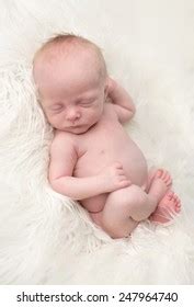 Beautiful Newborn Baby Girl Sleeping Naked Stock Photo 400458007 Shutterstock