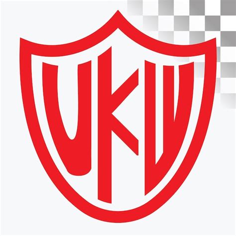 premium vector ukw letter logo design