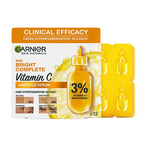 Garnier Fast Bright Vitamin C Ampoule Serum 1215ml جارنيه فاست