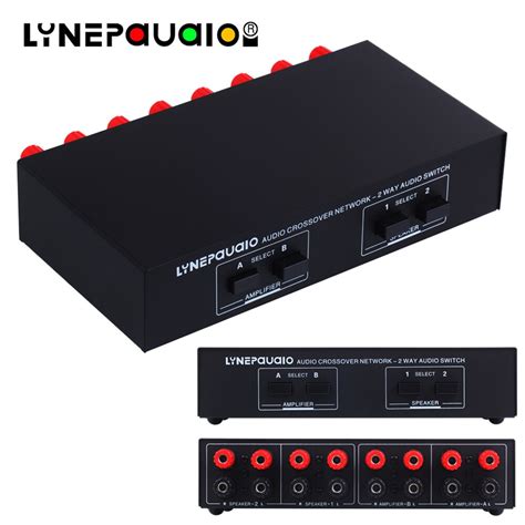 Audio Switche 2 Input 2 Output Passive Switcher Speaker Amplifier ...