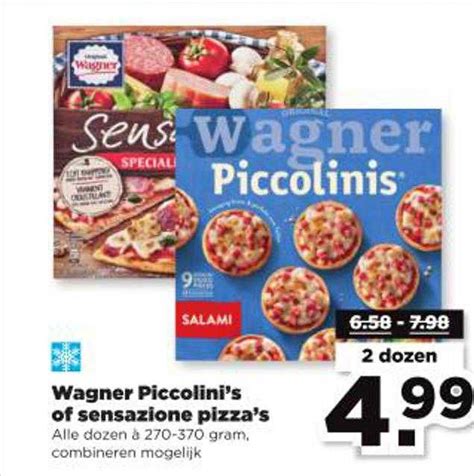 Wagner Piccolini S Of Sensazione Pizza S Aanbieding Bij PLUS 1Folders Nl