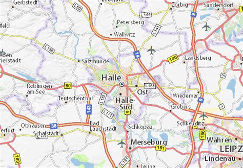 Map of Halle - Michelin Halle map - ViaMichelin