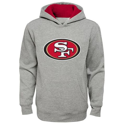 Youth San Francisco 49ers Gray Fan Gear Prime Pullover Hoodie