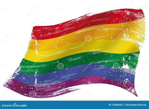 Grunge gay de la bandera ilustración del vector Ilustración de utilizado 37884669