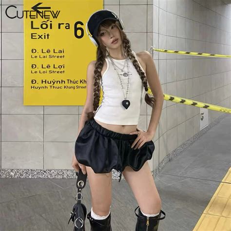 Cutenew Solid Skinny Niche Hot Chick Street