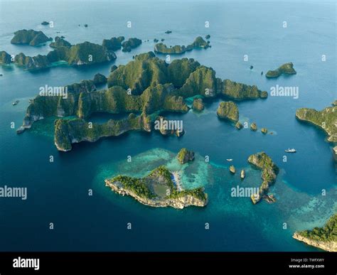 raja ampat indonesia aerial  res stock photography  images alamy