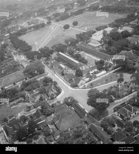 aerial yogyakarta black  white stock  images alamy