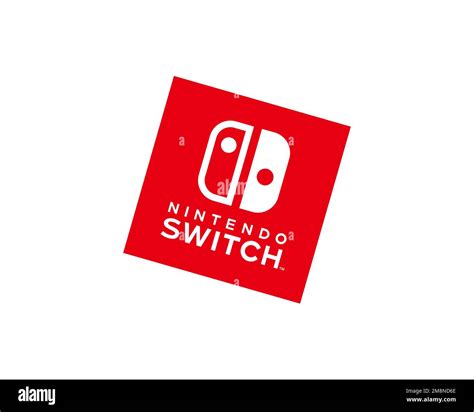Nintendo Switch Rotated Logo White Background B Stock Photo Alamy