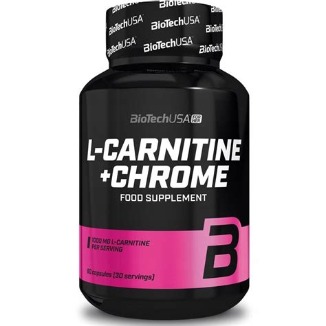 Biotech USA L-Carnitine + Chrome 60c L-KARNITYNA - 10805763551 - Allegro.pl