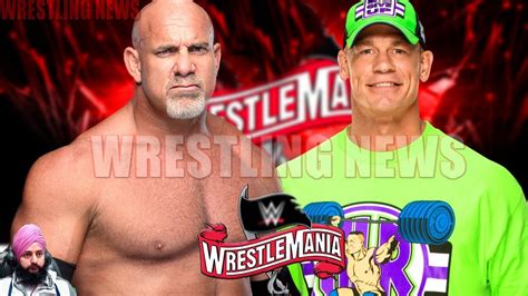 Goldberg Vs John Cena Wwe Universal Championship Wrestlemania