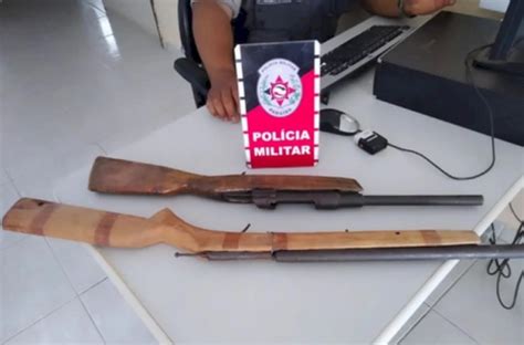 Diligências Da Polícia Militar Resultam Na Apreensão Armas De Fogo No