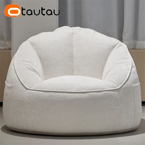 Otautau Bean Bag Pouf Cover Without Filler Outdoor Waterproof Beanbag