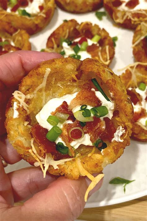 Loaded Tater Tot Cups An Easy Appetizer Recipe