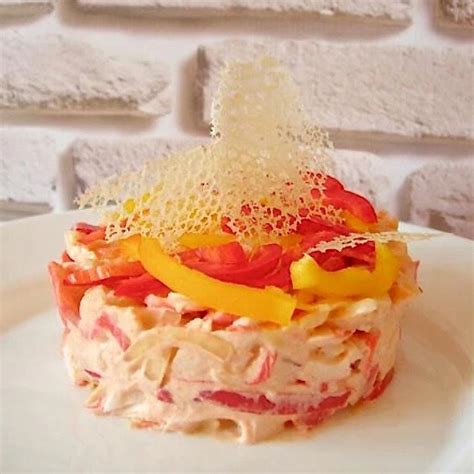 🐙 КОРАЛЛОВЫЙ КРАБ 🐙 Чудесный салат с великолепный соусом для заправки ...