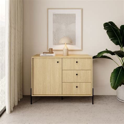 Scandi Sideboard Cabinet 107cm Matching Furniture Scandi Sideboards