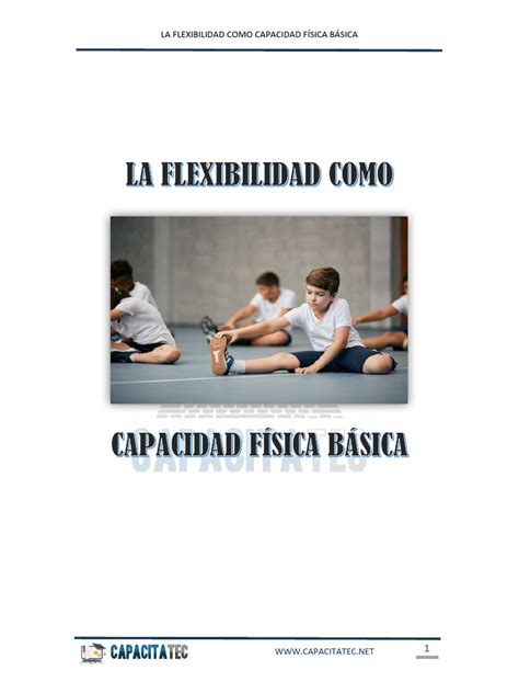 MÓdulo 12 La Flexibilidad Como Capacidad FÍsica BÁsica Pdf