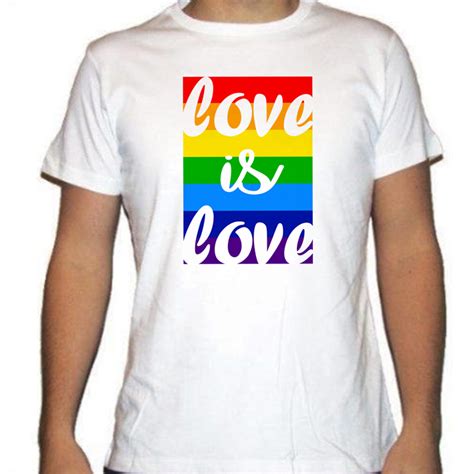 Camiseta Lgtbiq Love Is Love Bandera Orgullo Gay
