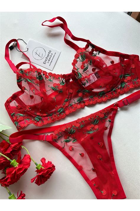 Enchante Lingerie Barcelona Kad N I Giyim Tak M K Rm Z Ye Il