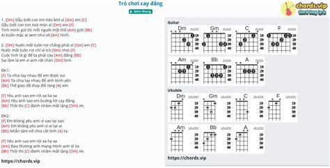 Chord Trò chơi cay đắng tab song lyric sheet guitar ukulele