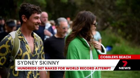 Sydney Skinny Hundreds Get Naked For A World Record Attempt NEWS