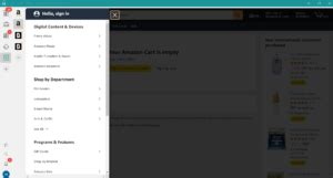 how to switch account on amazon app