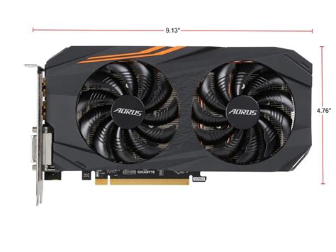 GIGABYTE AORUS Radeon RX 570 DirectX 12 GV-RX570AORUS-4GD 4GB 256-Bit ...