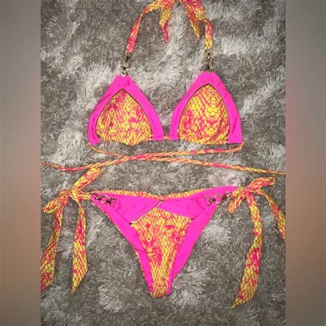 ASOS Swim Bahimi Snakeskin Bikini Poshmark