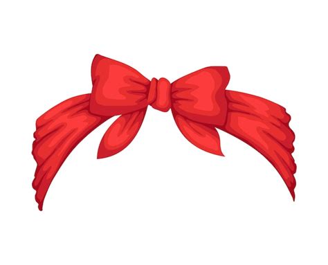 Premium Vector | Retro headband for woman. red bandana for hairstyle ...