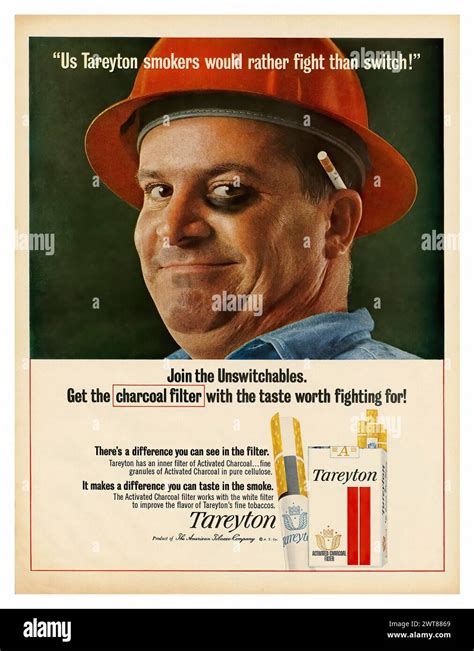 Tareyton Smokers Would Rather Fight Than Switch Vintage American