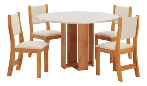 Mesa De Jantar Lugares Bebel Mel Blonde Nude Viero Parcelamento Sem Juros