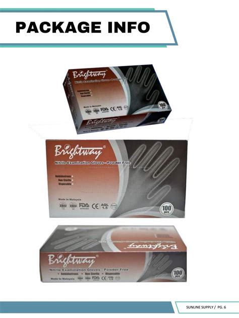 Nitrile Gloves Brightway By Sunline Supply Issuu